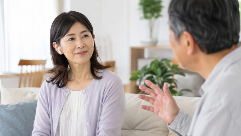 AirPodsを補聴器代わりに会話補助として使う日本人女性