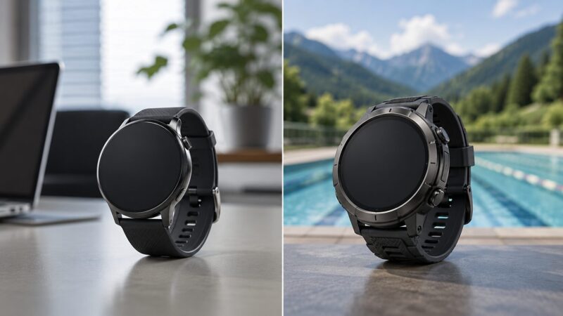 日常向けモデルと耐久性を高めたスマートウォッチの比較