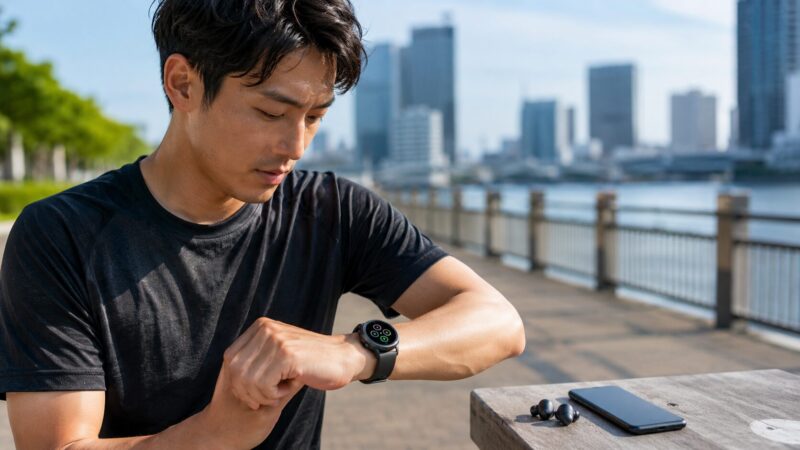 ランニング分析と健康管理に対応するForerunner 570タイプのスマートウォッチ