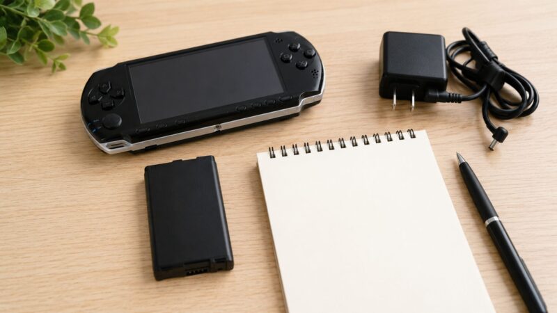 　PSPバッテリー購入前に対応機種や安全性を確認するイメージ