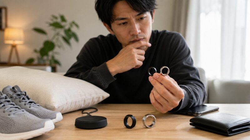 生活スタイルに合わせてSOXAI RingとOura Ringを選ぶ日本人男性