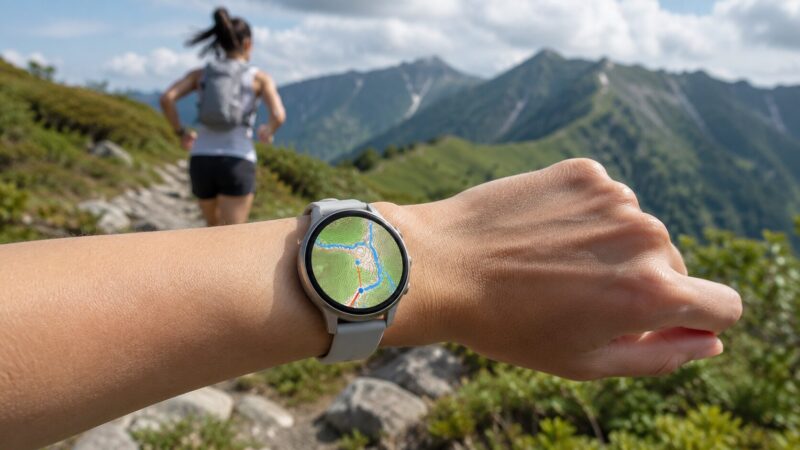 オフライン地図を表示する軽量なSUUNTO RACE Sタイプのスマートウォッチ