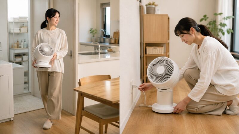 持ち運びに向くコードレス型と長時間利用に向くコード式の比較
