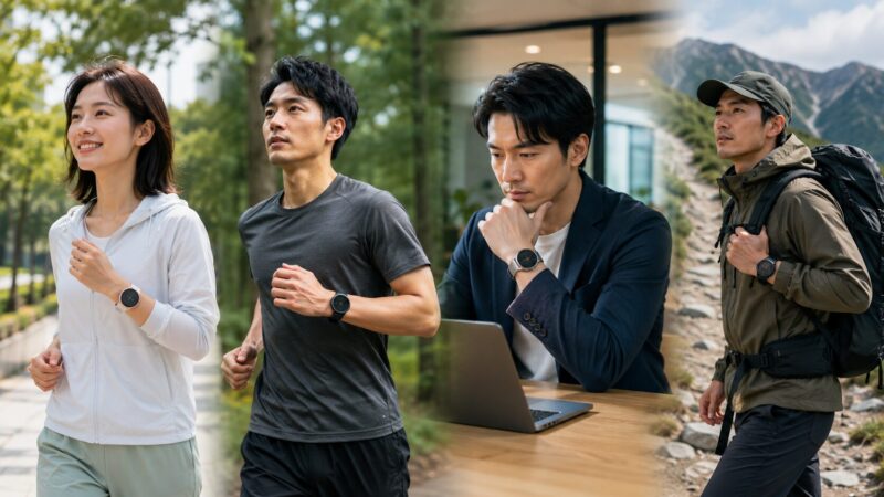 日常用から登山用まで用途別に選ぶスマートウォッチ