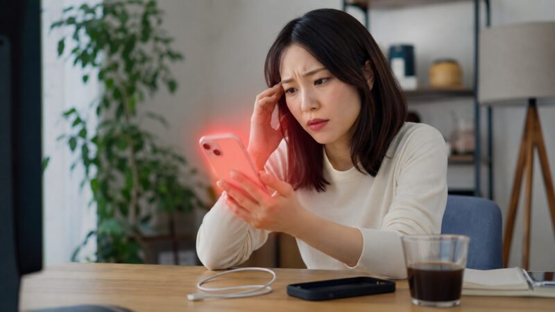 Snapdragonスマホの発熱とバッテリー消耗に困る日本人女性