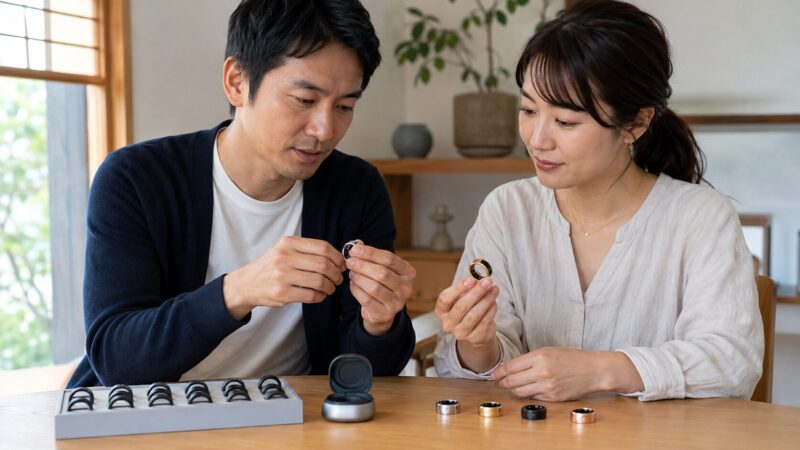 複数のスマートリングを比較して選ぶ日本人夫婦