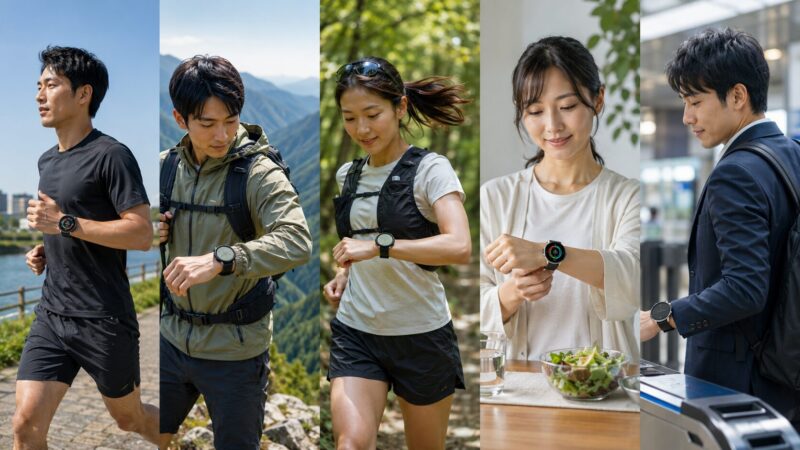 ランニングや登山など用途別にスマートウォッチを比較する日本人ユーザー