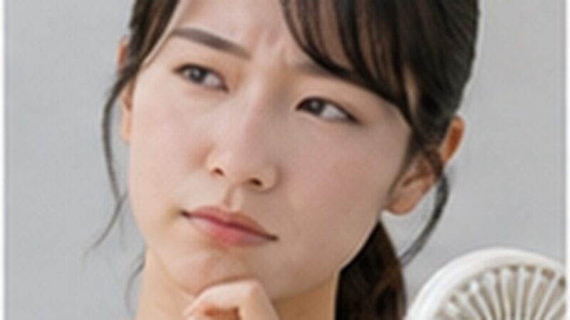 冷却プレート付きハンディファンの必要性を考える日本人女性