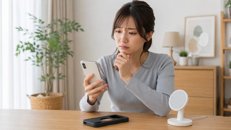 MagSafe充電による発熱やバッテリー劣化を心配している様子