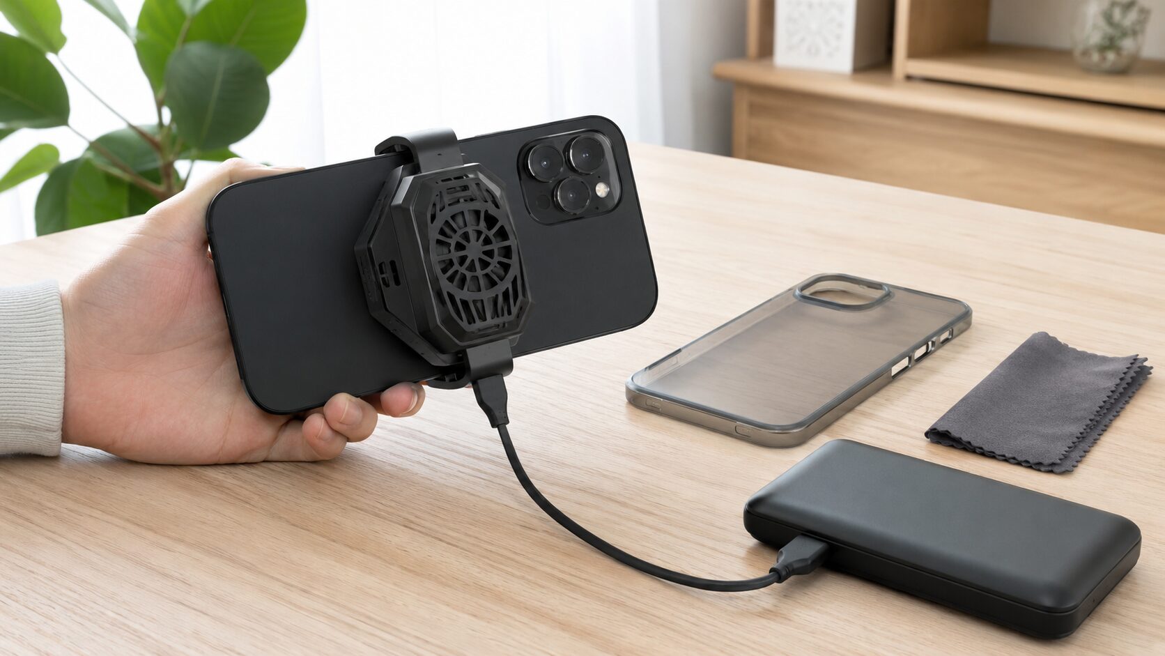 ペルチェ式スマホクーラーを安全に使うための準備と商品選びのイメージ