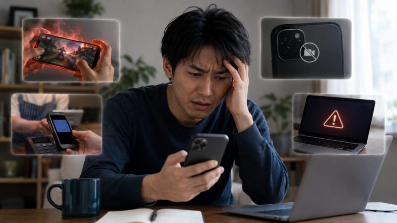 スマホやPCの機能確認不足で後悔する日本人ユーザー