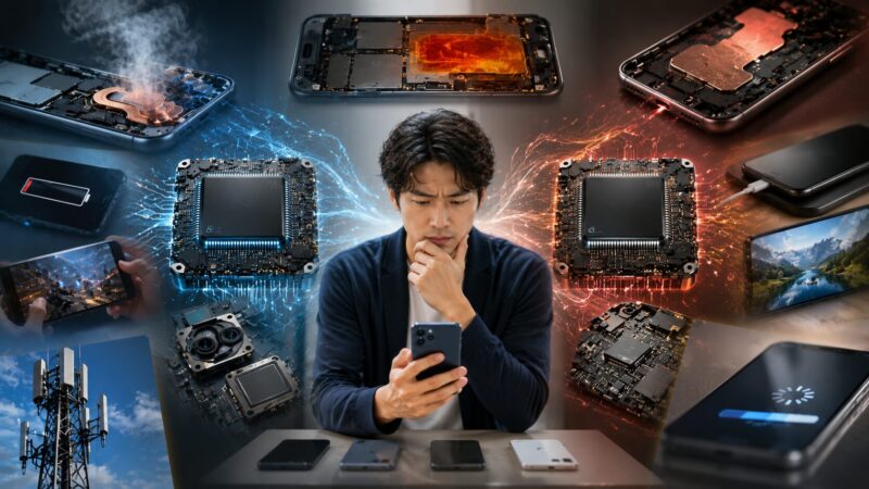 DimensityとSnapdragonの発熱や互換性、通信対応に関する注意点