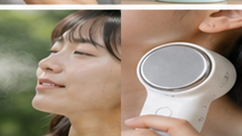 霧を噴射するミスト型と首を直接冷やす冷却プレート型の比較