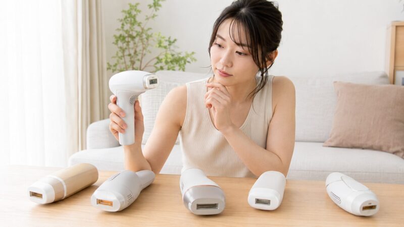 複数の家庭用脱毛器を使いやすさで比較する日本人女性