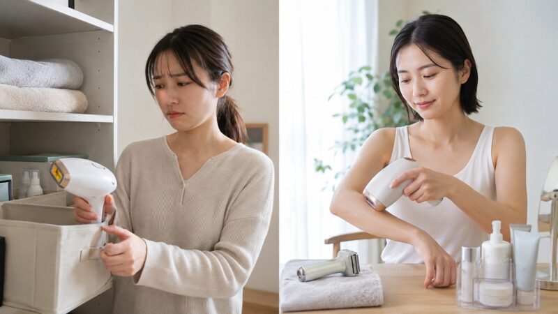 家庭用脱毛器で後悔しやすい人と継続使用に向いている人の違い