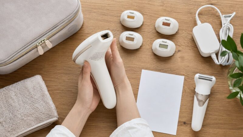 家庭用脱毛器の照射口や重さや付属品を確認する選び方
