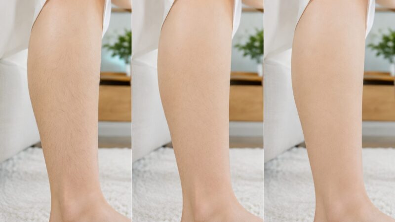 家庭用脱毛器の継続使用で脚の毛が目立ちにくくなる変化