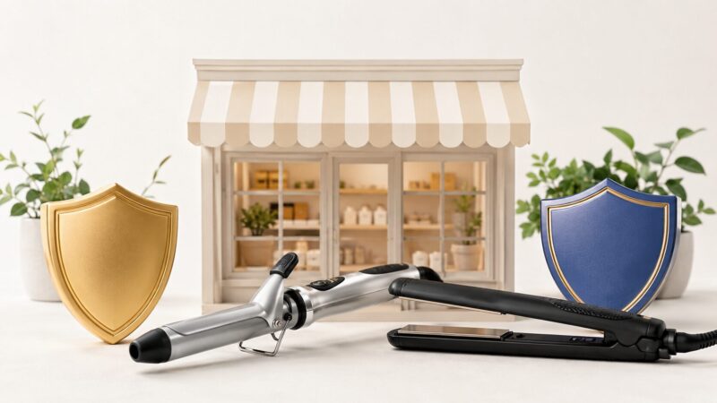 公式店や正規販売店から購入するヘアアイロンの安心感