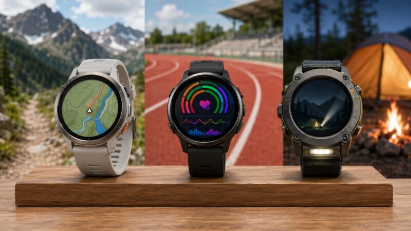ランニング登山キャンプ向けのおすすめスマートウォッチ3モデル