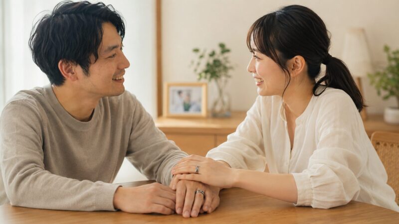スマートリングを結婚の象徴として選んだ日本人夫婦