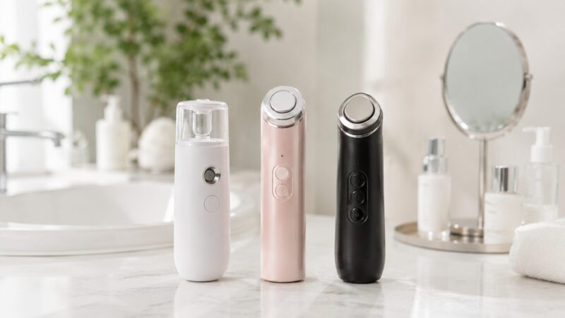 ミストデバイスの代替候補として美顔器デバイスを比較するイメージ