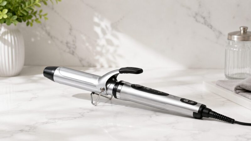 定番として選びやすいシルバーの32mmカールアイロン