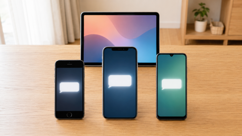 SMS受信用として比較する小型iPhoneと最新型スマートフォンと低価格Androidスマートフォン