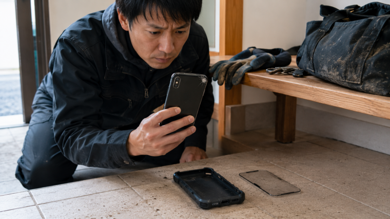 スマホを頻繁に落としコーティングだけでは保護が不十分な利用者