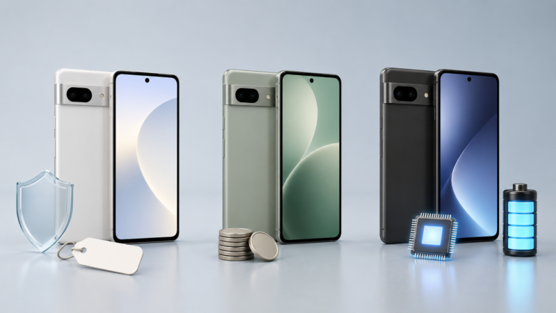 故障時の買い替え候補となる価格・新しさ・性能が異なるPixelスマートフォン3台
