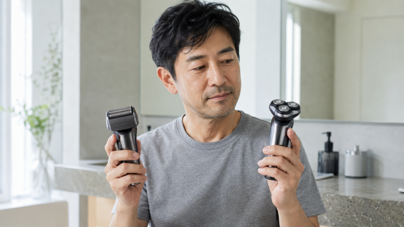 往復式と回転式の電動シェーバーを比較して選ぶ日本人男性